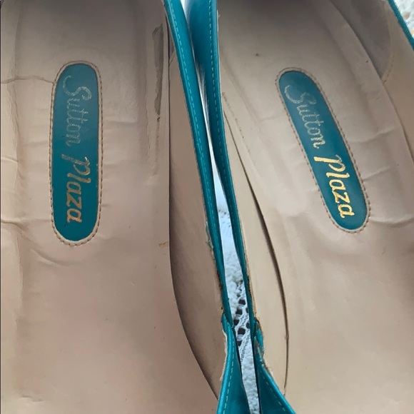 Vintage Sultan plaza turquoise Heels - Picture 4 of 8